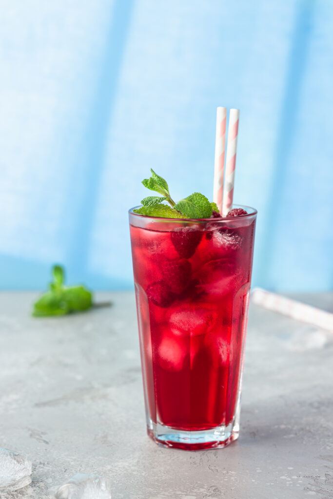 Raspberry Cocktail drink
